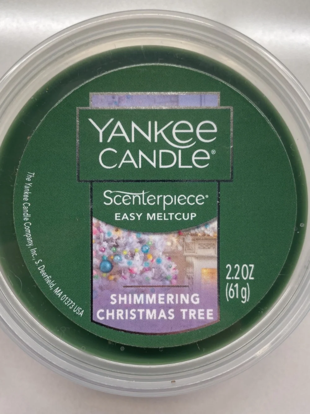 New - Yankee Candle Shimmering Christmas Tree Scenterpiece Meltcup - Lot of 2